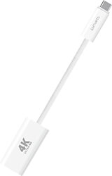 4smarts usb c to hdmi cable female 15cm white