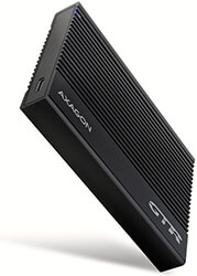 axagon ee25 gtr usb c 32 gen 2 sata 6g 25 external ribbed box black photo axagon ee25 gtr usb c 32 gen 2 sata 6g 25 external ribbed box black photo