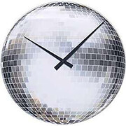 nextime clock 5172 little disco 20cm wall silver photo