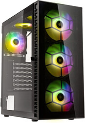 case kolink observatory hf glass argb midi tower case black with 6 argb fans 3x140mm 3x120mm photo