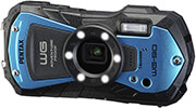 pentax wg 90 blue digital camera photo