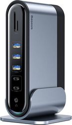 baseus working station multifunctional 16 in 1 hub dock dark gray photo
