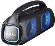 akai abts 100 forito ixeio bluetooth karaoke aws sd aux led usb fm kai ensyrmato mikrofono 60w rms photo