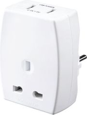 adaptor alta 70126 alfaone travel uk soyko 2xusb leykos photo