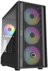 coolermaster masterbox 600 black eatx tg usb 32 gen2 3x 140mm argb 1x 120mm photo