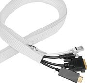 logilink kab0091 cable flexwrap with zipper 50mm 5m white photo
