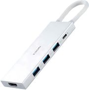 xiaomi 5 in 1 type c hub hdmi 3x usb 30 type c white bhr8804gl