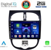 digital iq bxc 3506 cpaa 9inc multimedia tablet for peugeot 206 mod 1998 2006 photo