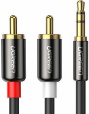 ugreen 35mm to 2 x rca audio cable av102 5m grey photo ugreen 35mm to 2 x rca audio cable av102 5m grey photo