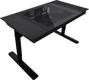 lian li dk07x motorised standing desk station e atx x2 single or dual e atx pc desk photo
