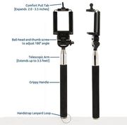 lamtech 3in1 bluetooth selfie stick for smartphones action cameras and digital cameras lam112884 photo
