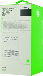 lamtech notebook adapter 90w lenovo 20v45a 78x10x55mm lam100040 photo