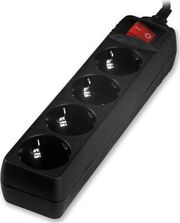 lamtech power strip with switch 4 outlets black 15m lam023725 photo