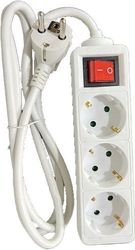 lamtech power strip with switch 3 outlets white 15m lam023688 photo lamtech power strip with switch 3 outlets white 15m lam023688 photo