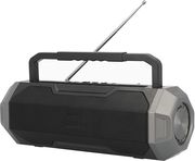 lamtech portable fm radio speaker with flashlight mobile phone holder lam023152 photo