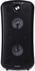 art sound pwr09 portable bt party speaker aux in mic in black photo