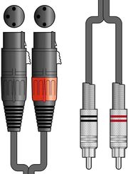chord 2r 2xf300 kalodio ixoy 2 x xlr female 2 x rca plugs 3m temaxio photo