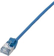 logilink patch cable cat6a tpe slimline blue 3m photo