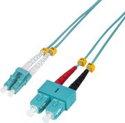 logilink fiber patch cord om3 lc sc 2m duplex photo