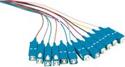 logilink fiber pigtail set 12 x sc os2 2m colored blue connector photo
