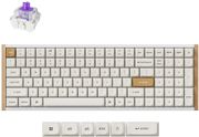 keychron k4 he k4h q1 special wood edition white wireless magnetic hall effect rgb keyboard 96 u photo