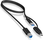 icy box usb 32 plug b to usb type c 1m black ib cb032 photo