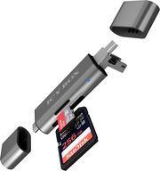 icy box otg 2 port card reader anthracite ib cr200 c photo