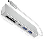 icy box type c 3 port usb 32 hub and multi card reader silver ib hub1413 cr photo