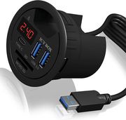 icy box 3 port led desk hub and card reader ib hub1404 photo