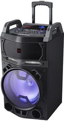 aiwa portable trolley speaker rms 80w the thunder kbtus 700