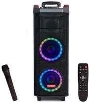 aiwa portable tws trolley party speaker rgb lighting rms 80w kbtus 608