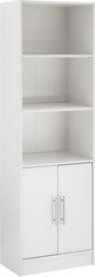 bibliothiki melaminis ensley hm202705 se leyki apoxrosi 60x30x180 ek photo