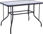 trapezi adam hm502001 metalliko skoyro gkri me gyalini epifaneia 110x60x71yek photo