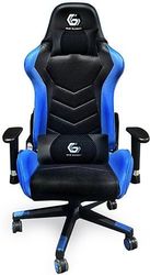 gembird gaming chair leather black blue gc 01 blue photo gembird gaming chair leather black blue gc 01 blue photo