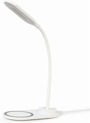 gembird desk lamp with wireless charger white ta wpc10 led 01 w