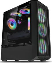 armaggeddon gaming pc case with 4 argb fans tritron pro 100 black tritron100pro b photo