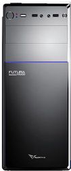 alcatroz pc case with psu 450w futura black n1000 blue futura1000bl photo