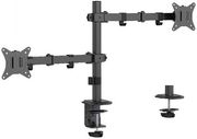 gembird adjustable desk mounted double monitor arm 17 32 ma d2 03 photo