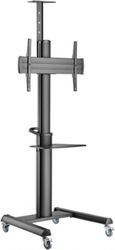 gembird aluminum tv floor stand with caster wheels 37 70 black tvs 70t 02 photo gembird aluminum tv floor stand with caster wheels 37 70 black tvs 70t 02 photo