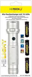 heitech alu torch with 14 leds hei002728 photo