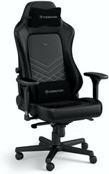 noblechairs hero gaming chair cold foam steel armrests 60mm casters 150kg black platinum photo
