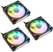 kolink umbra x 120mm argb high performance pwm fan triple pack black photo