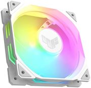 asus tuf gaming tr120 argb reverse fan 12cm white photo