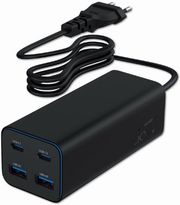 gembird 4 port 100w gan usb pd fast charger black ta uc 2a2c pd100 01 bk photo