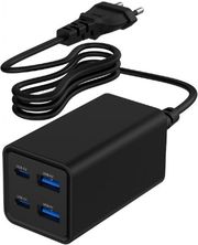 gembird 4 port 65w gan usb pd fast charger black ta uc 2a2c pd65 01 bk photo
