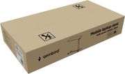 gembird mobile laptop desk with caster wheels black tvs desk 02 bk photo
