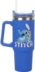 paladone stitch blue 900ml multiway travel cup and straw