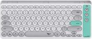 alcatroz multi device rech keyboard bt 24g airdock 2 winter white
