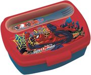 stor marvel spiderman moving target funny sandwich box with cutlery 83509 photo