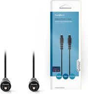 nedis cagb25000bk20 optical audio cable toslink male toslink male 20m black photo nedis cagb25000bk20 optical audio cable toslink male toslink male 20m black photo